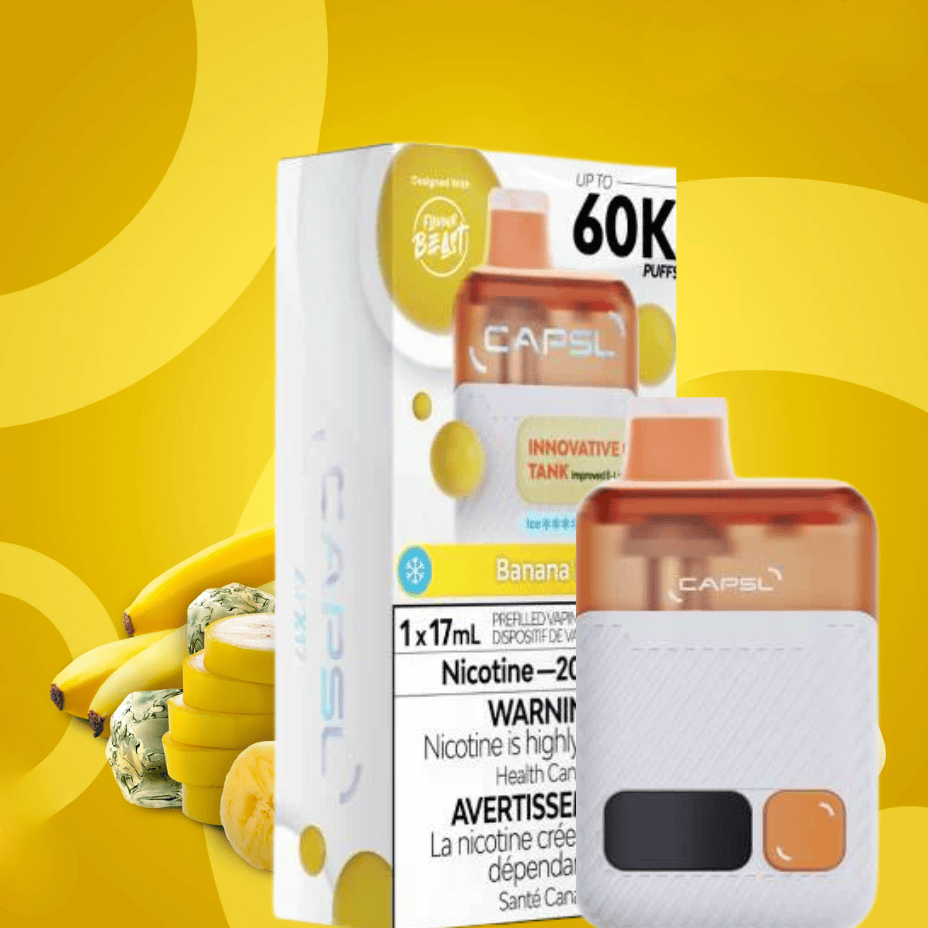 Flavour Beast CAPSL AFX17 60K Disposable Vape-Banana Ice Steinbach Vape SuperStore and Bong Shop Manitoba Canada