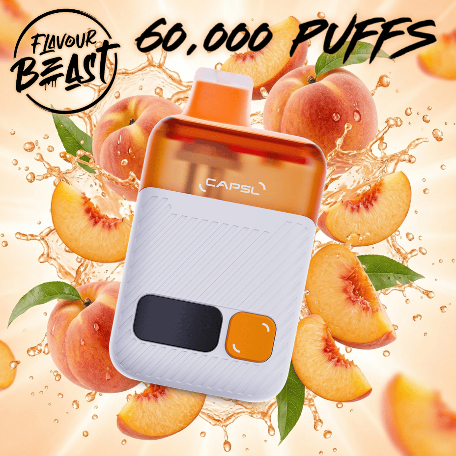 Flavour Beast CAPSL AFX17 60K Disposable Vape-Juicy Peach 60K / 20mg/mL Steinbach Vape SuperStore and Bong Shop Manitoba Canada