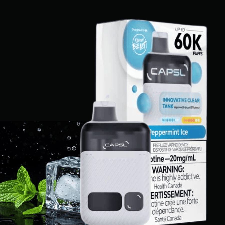 Flavour Beast CAPSL AFX17 60K Disposable Vape-Peppermint Ice Steinbach Vape SuperStore and Bong Shop Manitoba Canada