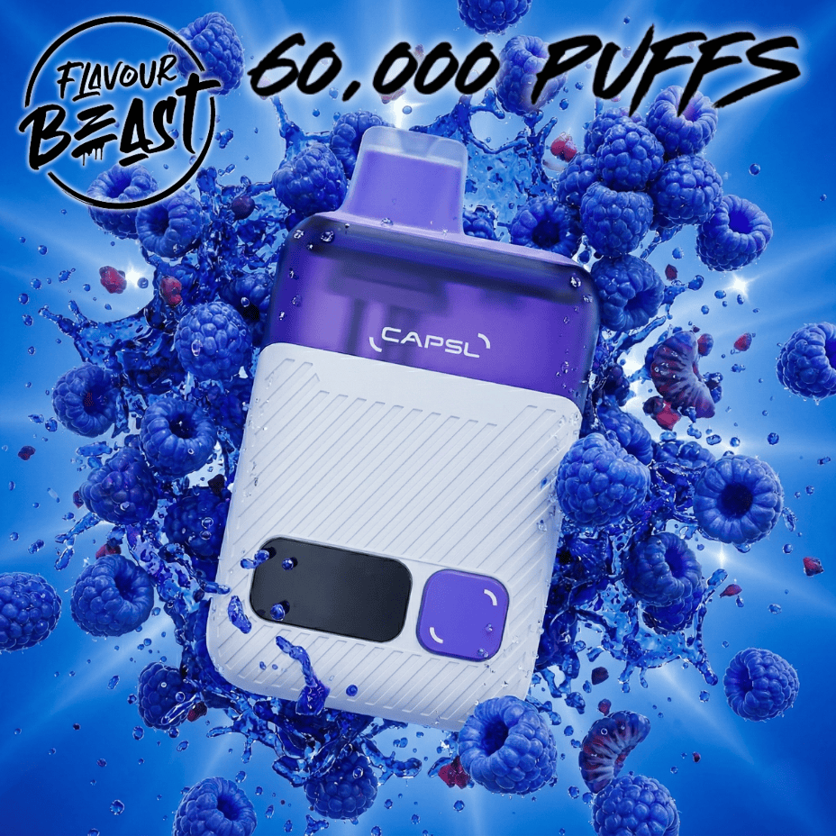 Flavour Beast CAPSL AFX17 60K Disposable Vape-S Blue razz 60K / 20mg/mL Steinbach Vape SuperStore and Bong Shop Manitoba Canada