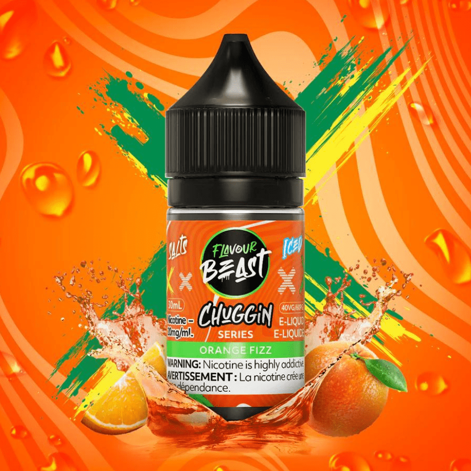 Flavour Beast Chuggin' Salt-Orange Fizz 30ml / 20mg Steinbach Vape SuperStore and Bong Shop Manitoba Canada