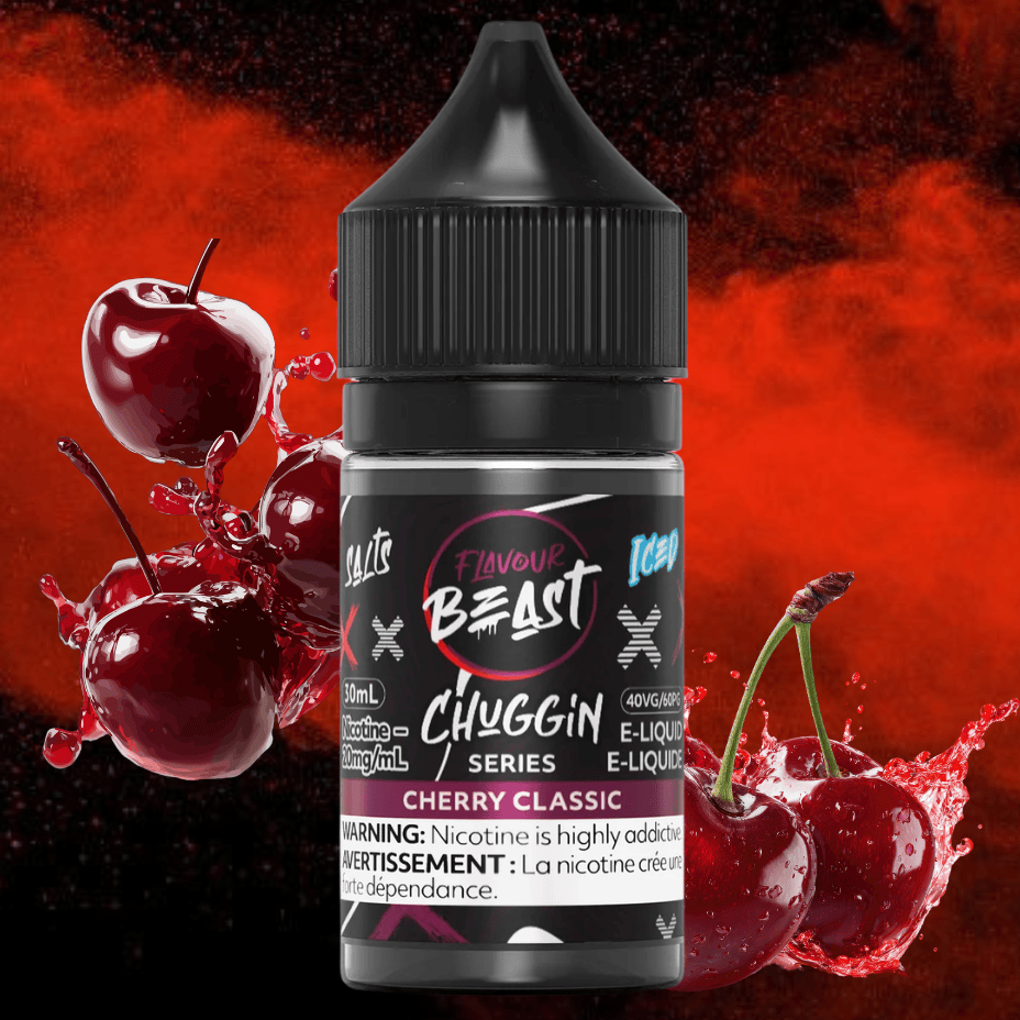 Flavour Beast Chuggin Salts - Cherry Classic Iced 30ml 20mg/mL / 30mL Steinbach Vape SuperStore and Bong Shop Manitoba Canada