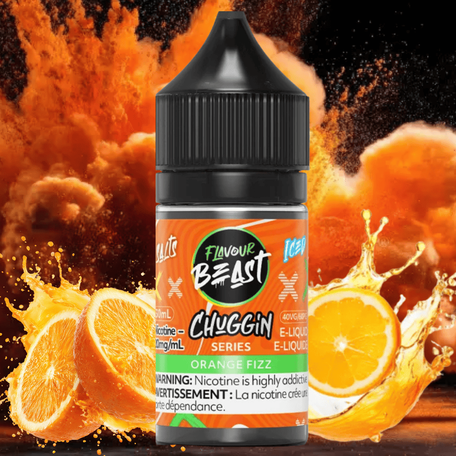 Flavour Beast Chuggin Salts - Orange Sparkle Iced 30ml 20mg/mL / 30mL Steinbach Vape SuperStore and Bong Shop Manitoba Canada