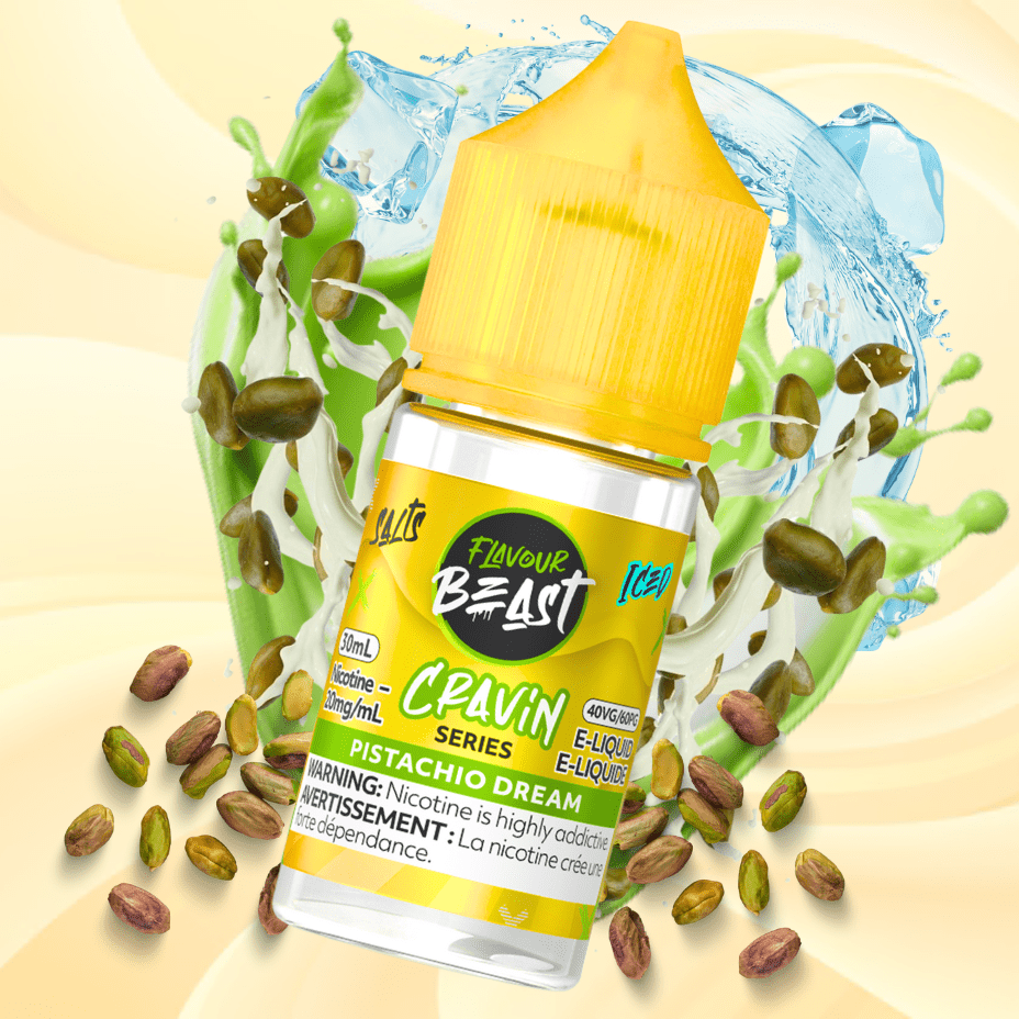 Flavour Beast Cravin' Salts-Pistachio Dream Iced 20mg / 30mL Steinbach Vape SuperStore and Bong Shop Manitoba Canada