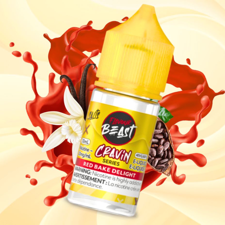 Flavour Beast Cravin' Salts-Red Bake Delight 20mg / 30mL Steinbach Vape SuperStore and Bong Shop Manitoba Canada