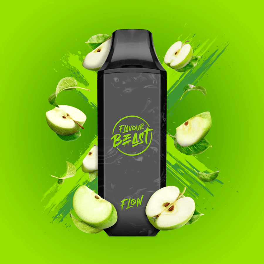 Flavour Beast Flavour Beast Flow 4000 Puff Disposable-Gusto Green Apple 20mg / 10ml Flavour Beast Flow Rechargeable Disposable Vape-Gusto Green Apple