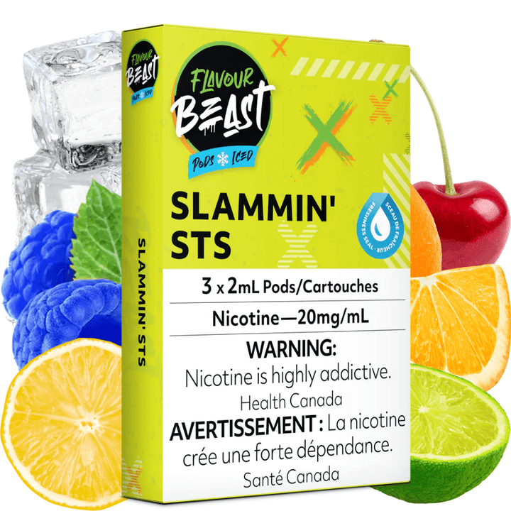 Flavour Beast Flavour Beast Pods Slammin' STS (S-Compatible) 20mg Flavour Beast Pods Slammin' STS-Steinbach Vape SuperStore & Bong Shop MB, Canada