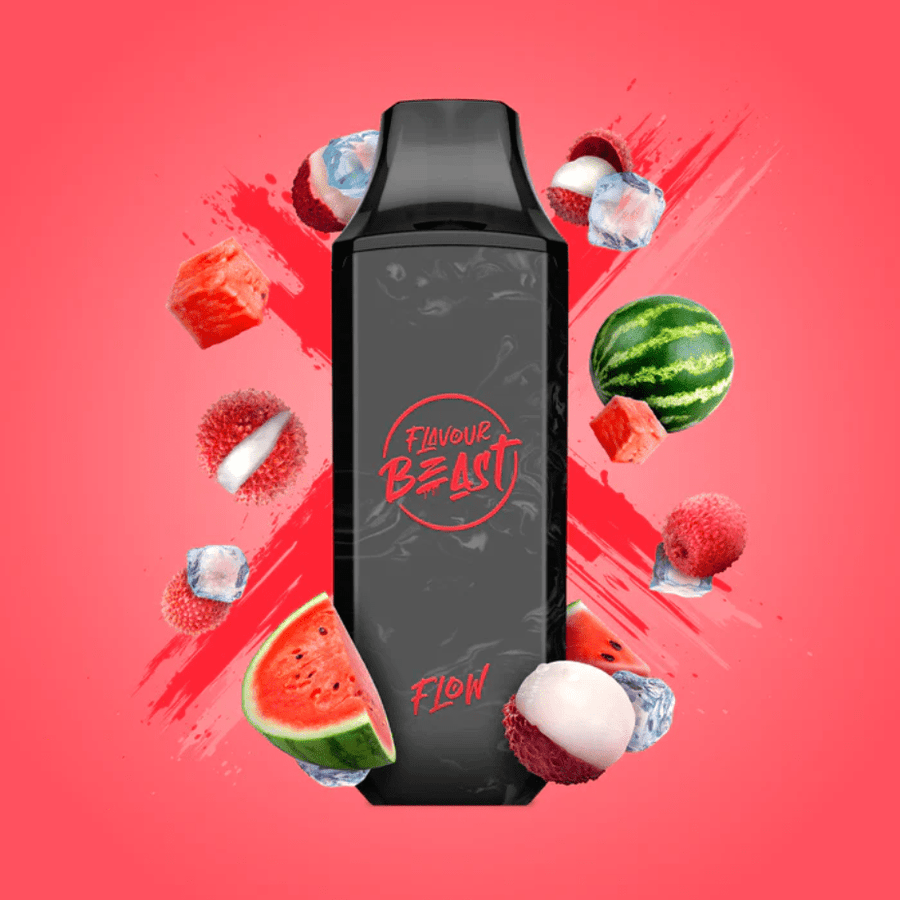 Flavour Beast Flow 4000 Puff Disposable-Lit Lychee Watermelon Iced 4000 Puffs / 20mg Steinbach Vape SuperStore and Bong Shop Manitoba Canada