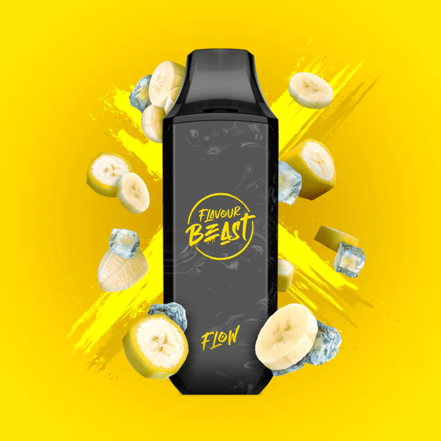 Flavour Beast Flow 4000 Puff Disposable Vape-Bussin Banana Iced 10ml / 20mg Steinbach Vape SuperStore and Bong Shop Manitoba Canada