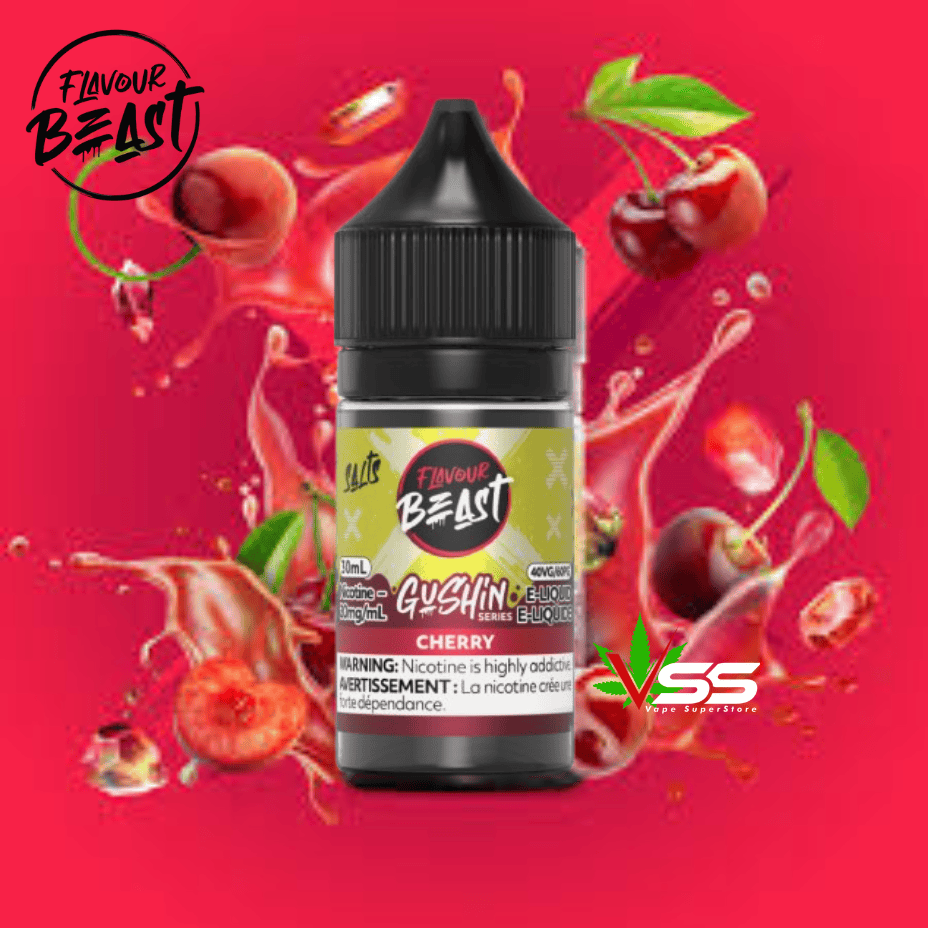 Flavour Beast Gusin Salts - Cherry Steinbach Vape SuperStore and Bong Shop Manitoba Canada