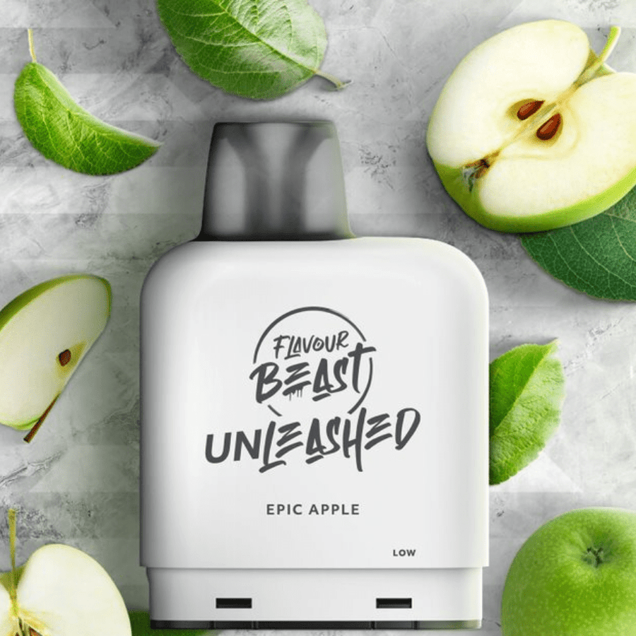 Flavour Beast Level X Pod-Flavour Beast Unleashed-Epic Apple-Vape SuperStore Manitoba Level X Pod-Flavour Beast Unleashed-Epic Apple 20mg / 7000 Puffs