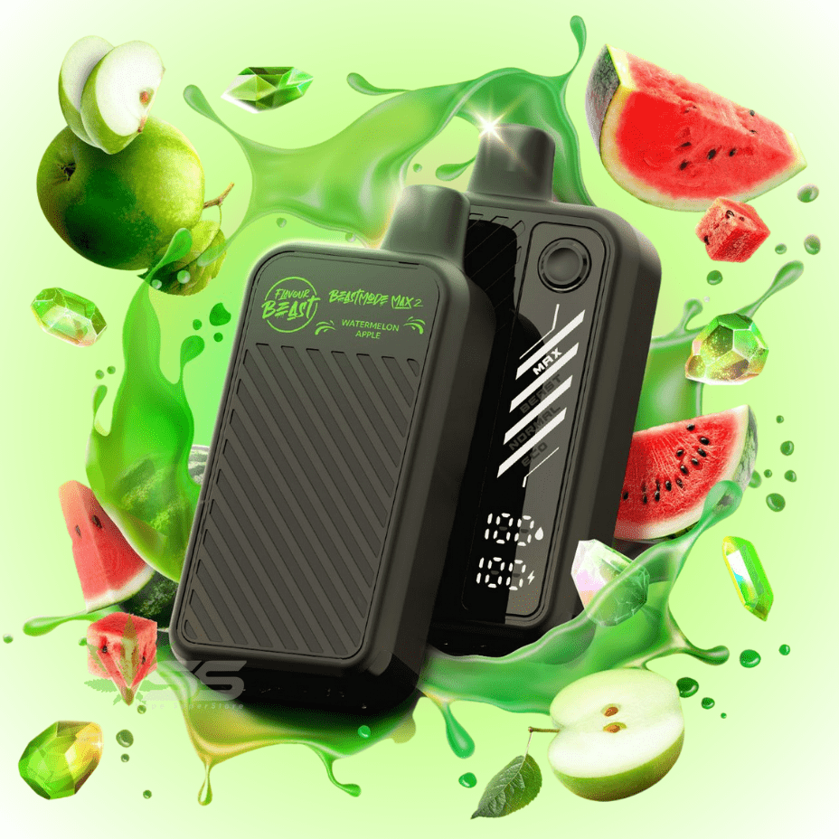 Flavour Beast Max 2 Disposable Vape-Gushin Watermelon Apple 20mg / 50000 Puffs Steinbach Vape SuperStore and Bong Shop Manitoba Canada