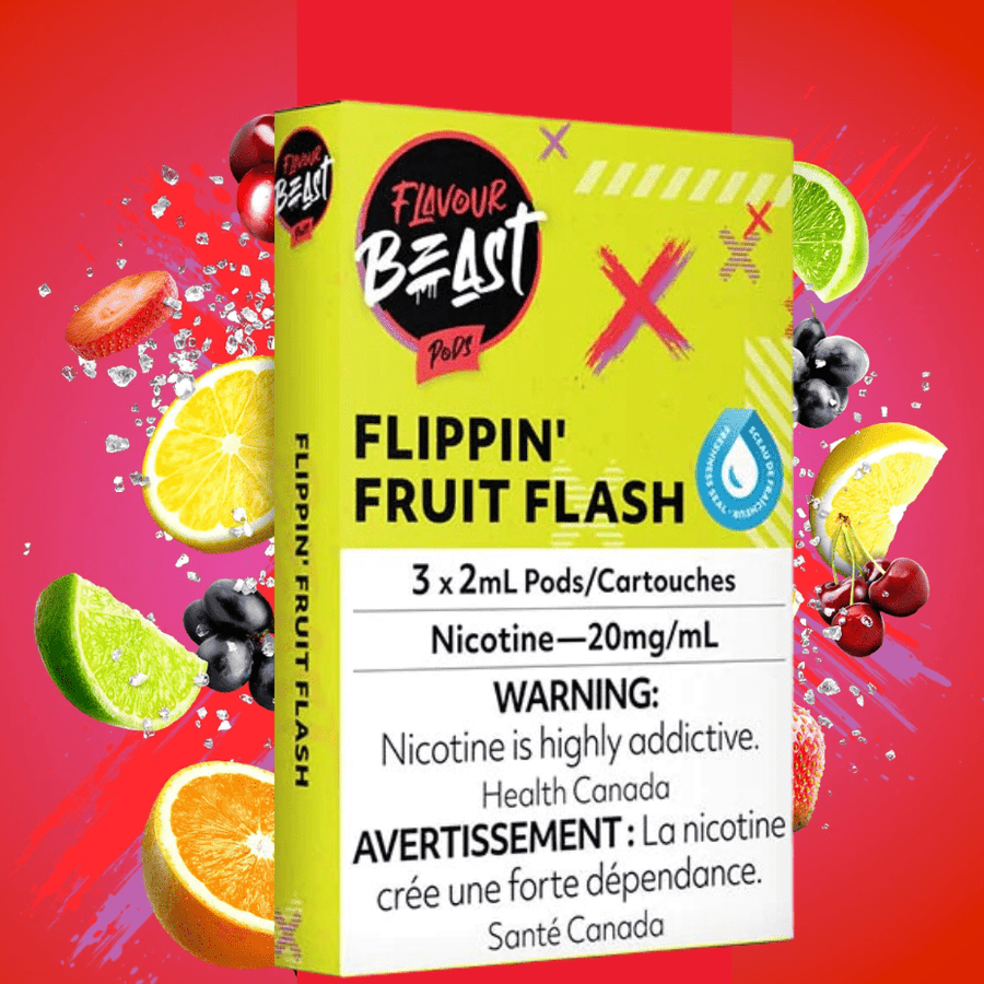 Flavour Beast Pod Pack-Flippin Fruit Flash 3/pkg / 20mg Steinbach Vape SuperStore and Bong Shop Manitoba Canada