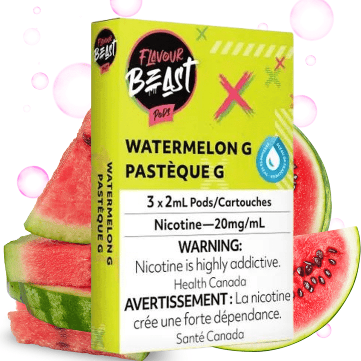 Flavour Beast Pod Pack Watermelon G (S-Compatible) 20mg Steinbach Vape SuperStore and Bong Shop Manitoba Canada
