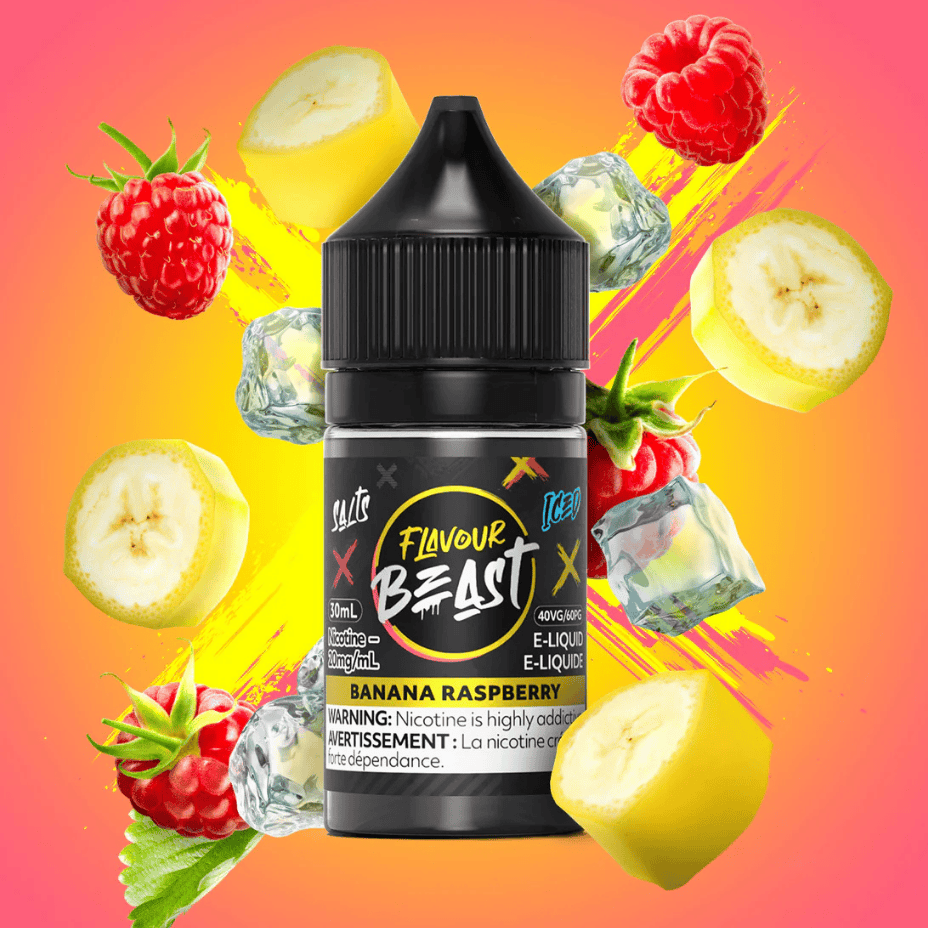 Flavour Beast Salt - Banana Raspberry Iced 30ml 20mg / 30ml Steinbach Vape SuperStore and Bong Shop Manitoba Canada