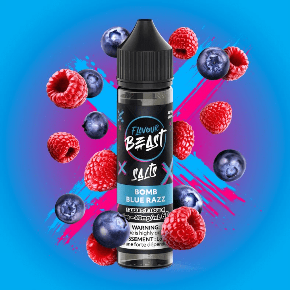 Flavour Beast Salt-Bomb Blue Razz-60ml 60ml / 20mg Steinbach Vape SuperStore and Bong Shop Manitoba Canada