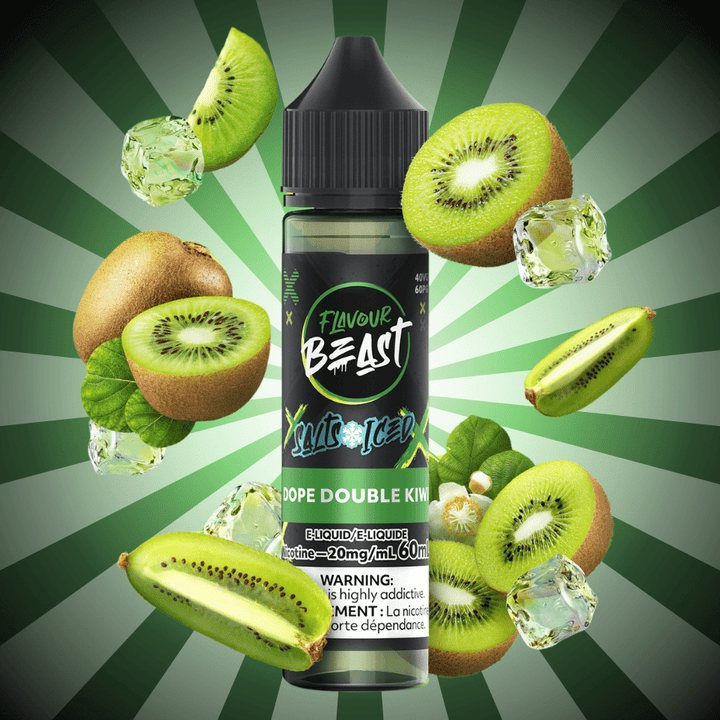 Flavour Beast Salt-Dope Double Kiwi-60ml 60ml / 20mg Vapexcape Vape and Bong Shop Regina Saskatchewan