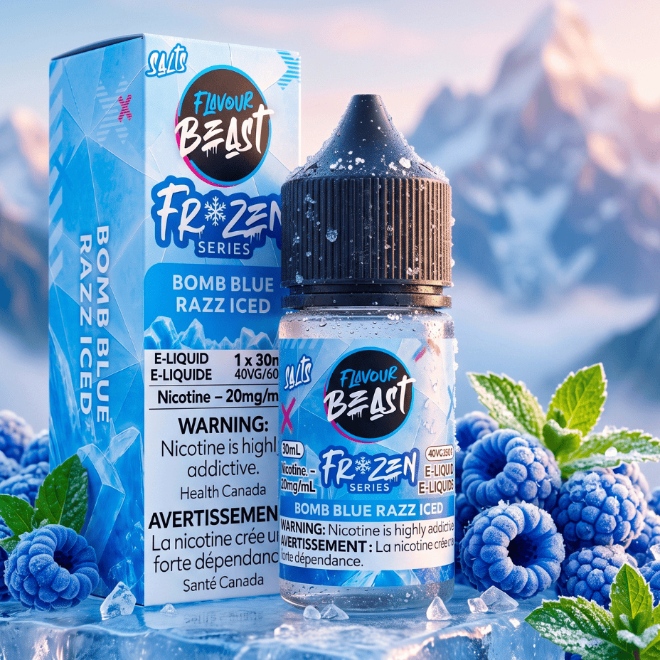 Flavour Beast Salt Frozen-Bomb Blue Razz Steinbach Vape SuperStore and Bong Shop Manitoba Canada
