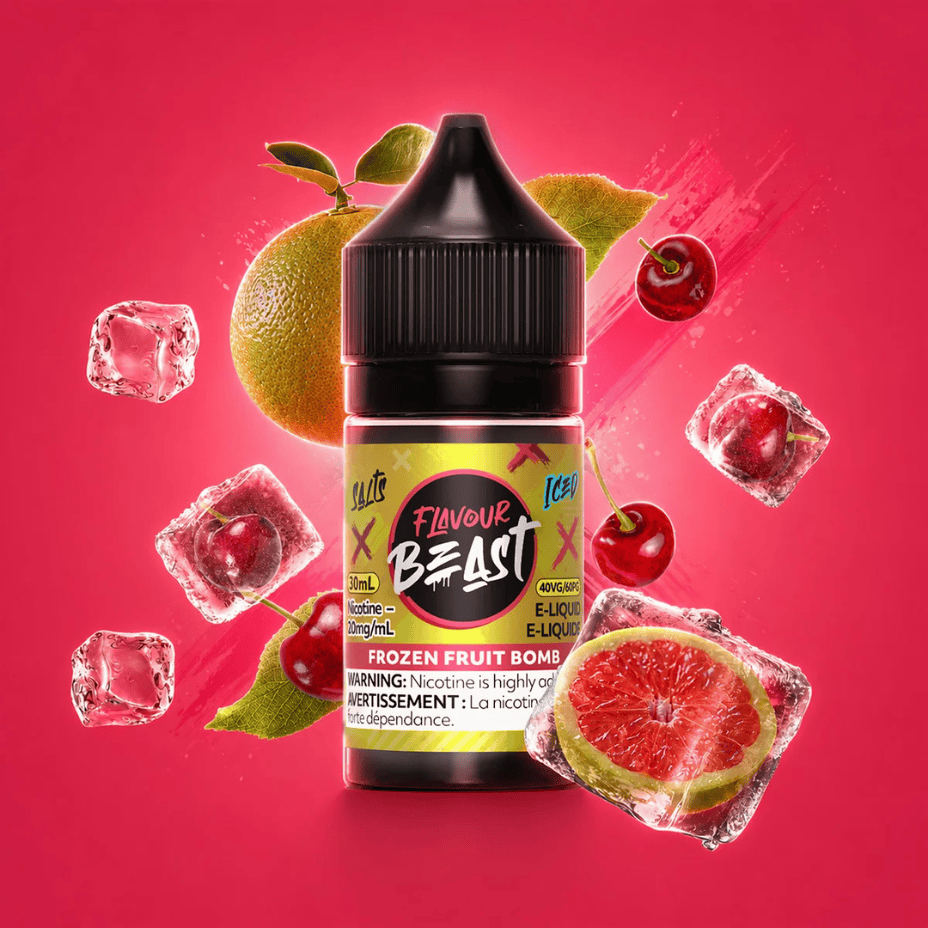 Flavour Beast Salt-Frozen Fruit Bomb Iced 30ml 30ml / 20mg Steinbach Vape SuperStore and Bong Shop Manitoba Canada