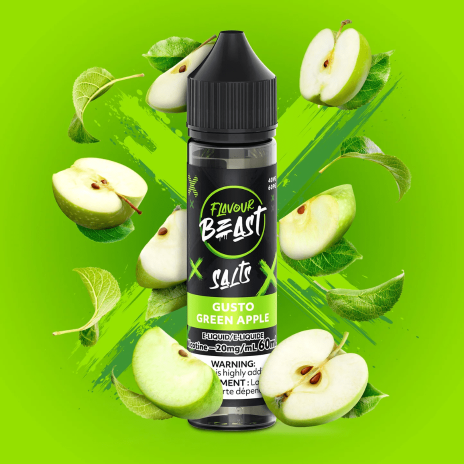 Flavour Beast Salt-Gusto Green Apple-60ml 60ml / 20mg Steinbach Vape SuperStore and Bong Shop Manitoba Canada