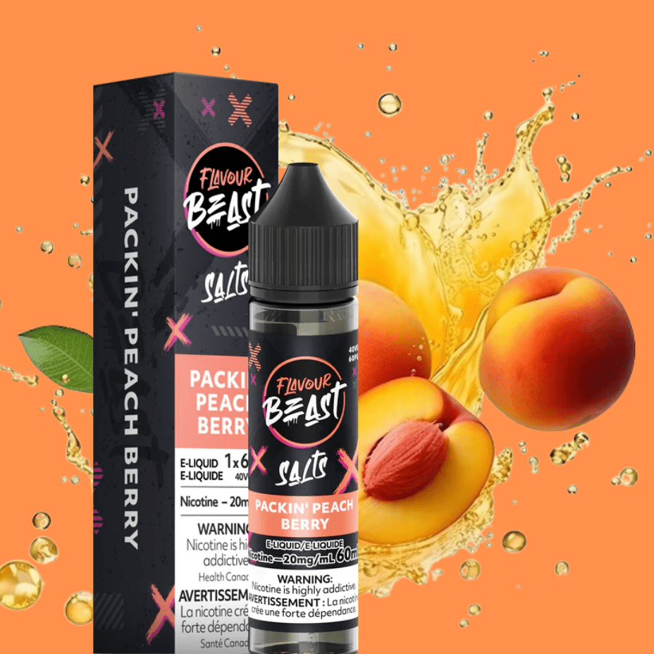 Flavour Beast Salt-Packin' Peach Berry-60ml 60ml / 20mg Steinbach Vape SuperStore and Bong Shop Manitoba Canada