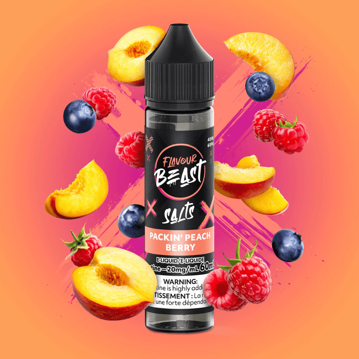 Flavour Beast Salt-Packin' Peach Berry-60ml 60ml / 20mg Steinbach Vape SuperStore and Bong Shop Manitoba Canada