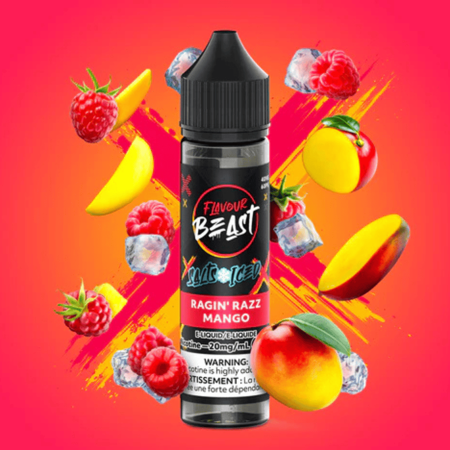 Flavour Beast Salt - Ragin Razz Mango Iced 60ml 60ml / 60ml Steinbach Vape SuperStore and Bong Shop Manitoba Canada