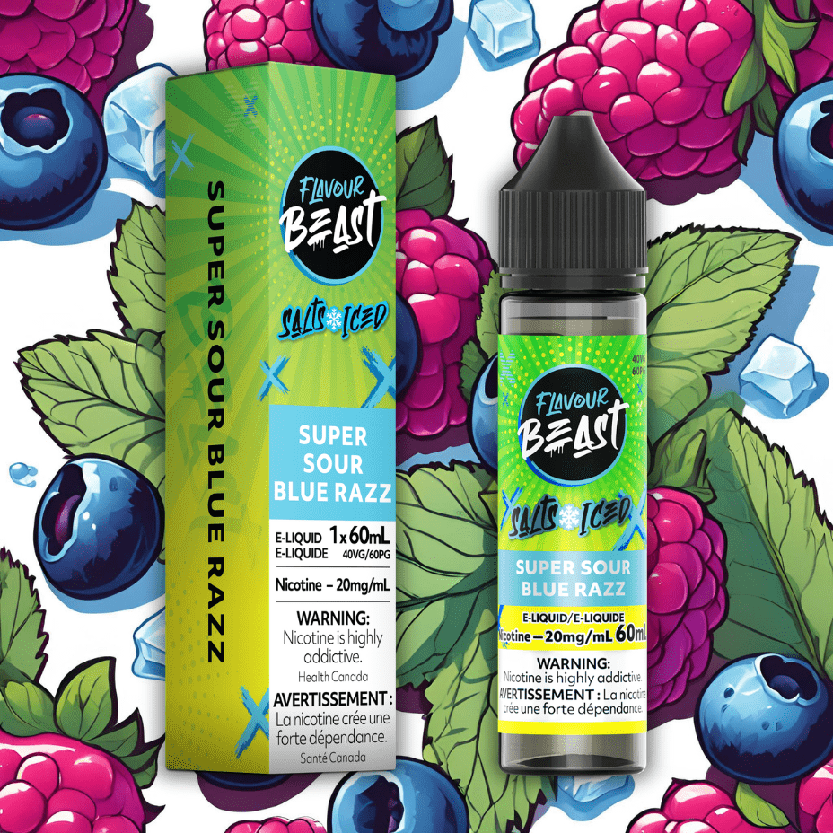 Flavour Beast Salt-Super Sour Blue Razz-60ml 60mL / 20mg Steinbach Vape SuperStore and Bong Shop Manitoba Canada