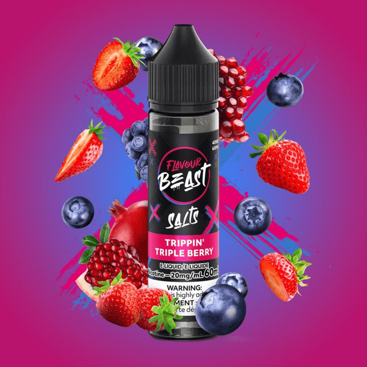 Flavour Beast Salt-Trippin' Triple Berry-60ml 60ml / 20mg Steinbach Vape SuperStore and Bong Shop Manitoba Canada