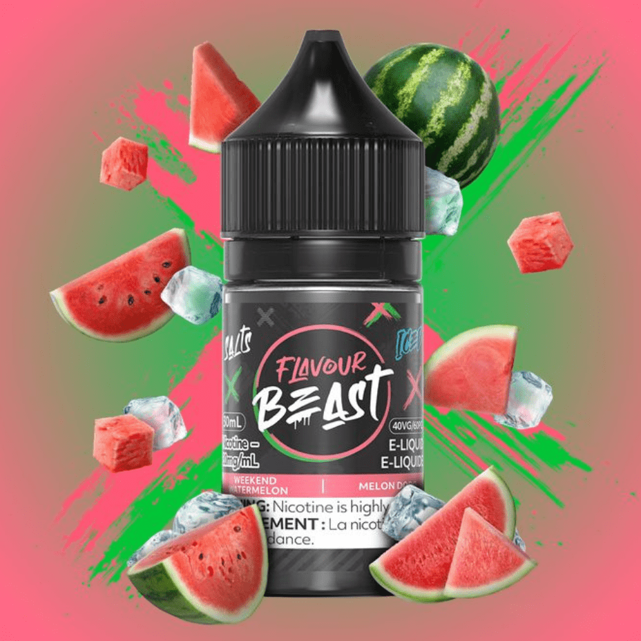 Flavour Beast Salt - Weekend Watermelon 30ml 30ml / 20mg Steinbach Vape SuperStore and Bong Shop Manitoba Canada