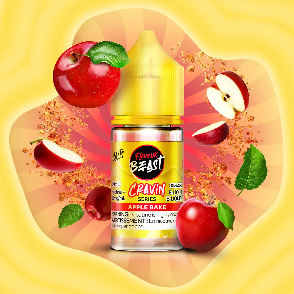 Flavour Beast Salts - Cravin Apple Bake 20mg / 30ml Steinbach Vape SuperStore and Bong Shop Manitoba Canada