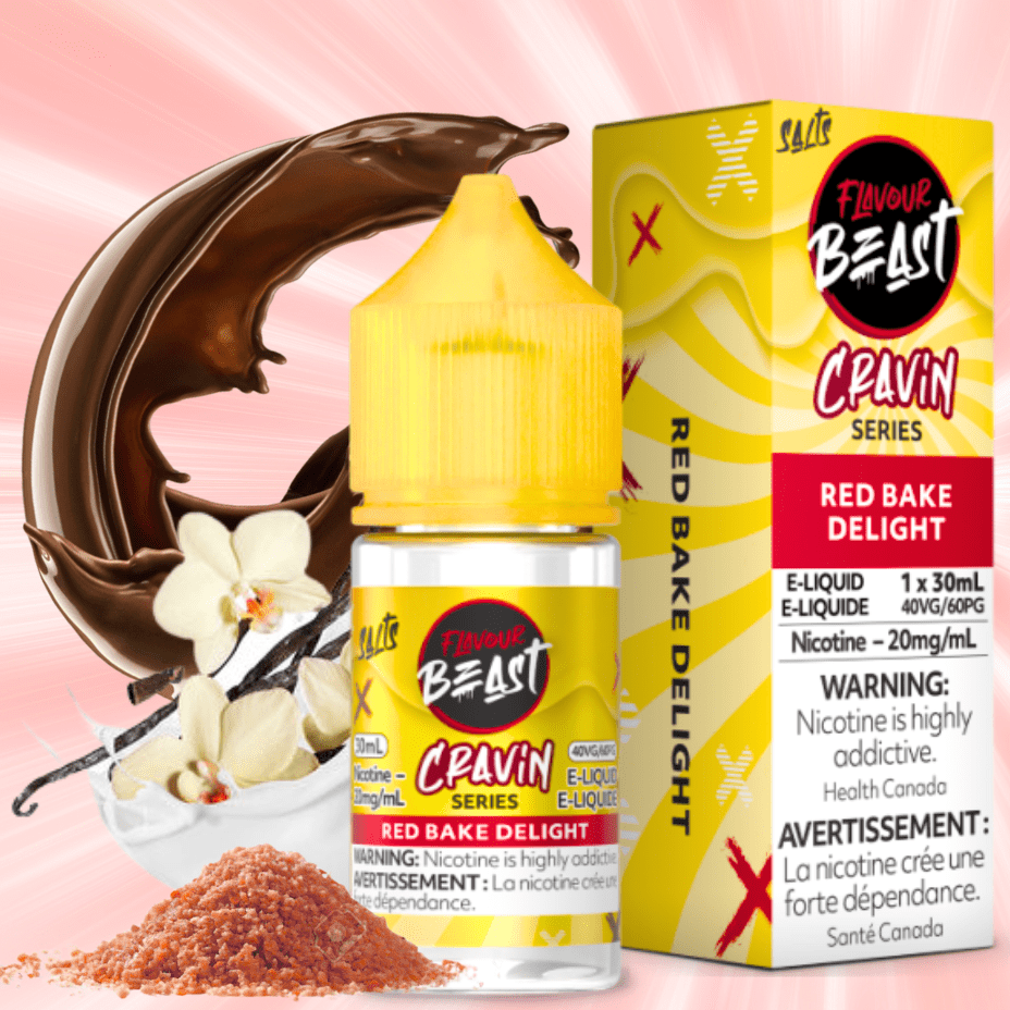 Flavour Beast Cravin' Salts-Red Bake Delight 20mg / 30mL Steinbach Vape SuperStore and Bong Shop Manitoba Canada