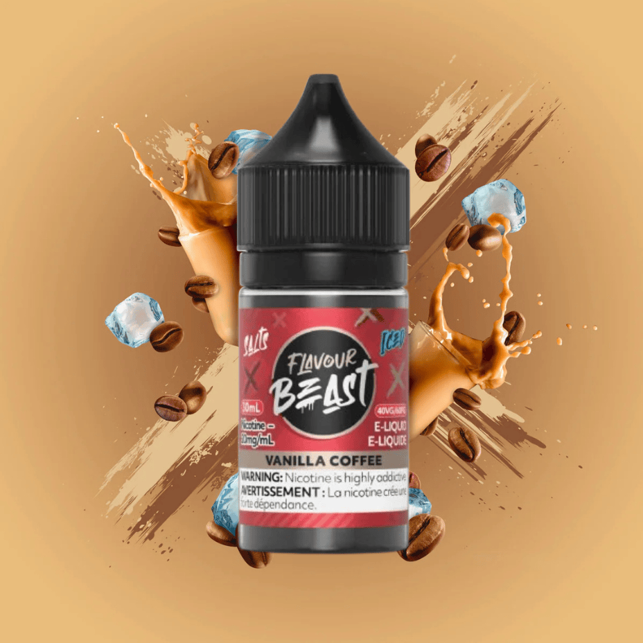 Flavour Beast Salts - Vanilla Coffee Iced 30ml 30ml / 20mg Steinbach Vape SuperStore and Bong Shop Manitoba Canada