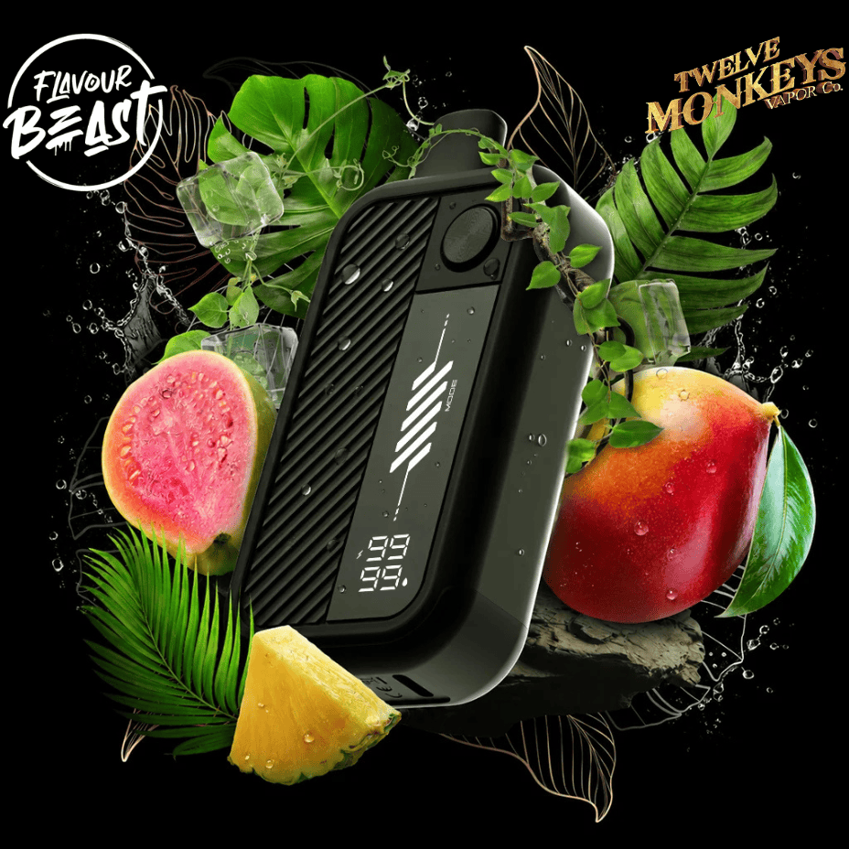 Flavour Beast X 12 Monkeys Beast Mode Max 3 60K Disposable-Mangabeys Iced 20mg / 60K Steinbach Vape SuperStore and Bong Shop Manitoba Canada