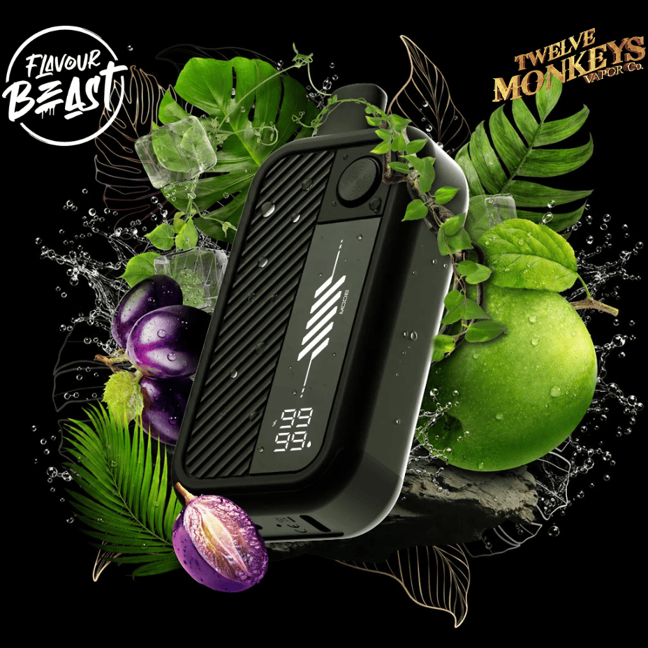 Flavour Beast X 12 Monkeys Beast Mode Max 3 60K Disposable-Matata Iced 20mg / 20mg Steinbach Vape SuperStore and Bong Shop Manitoba Canada