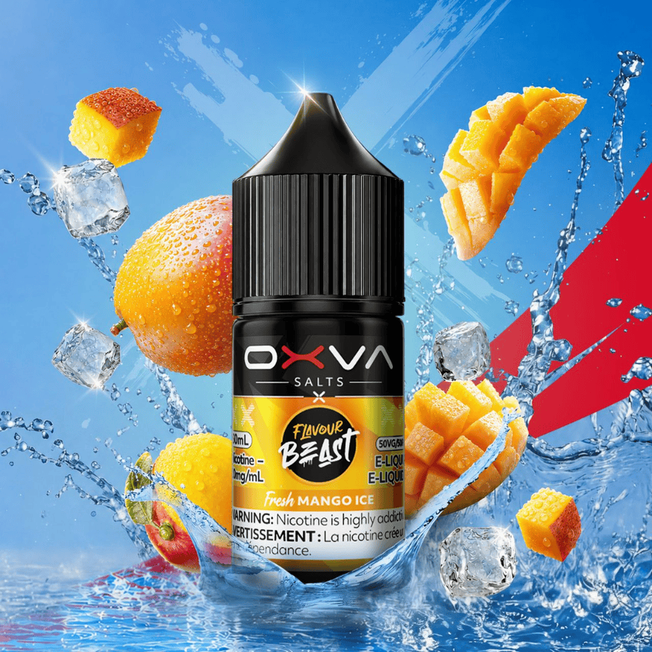 Flavour Beast x OXVA E-Liquid - Fresh Peach Cherry Lemon Ice Salt 30mL / 20mg Steinbach Vape SuperStore and Bong Shop Manitoba Canada
