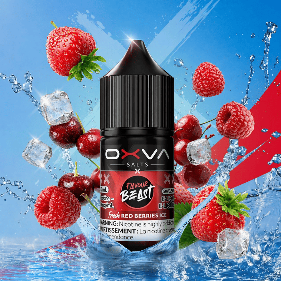 Flavour Beast x OXVA E-Liquid - Fresh Red Berries Ice 30mL / 20mg Steinbach Vape SuperStore and Bong Shop Manitoba Canada