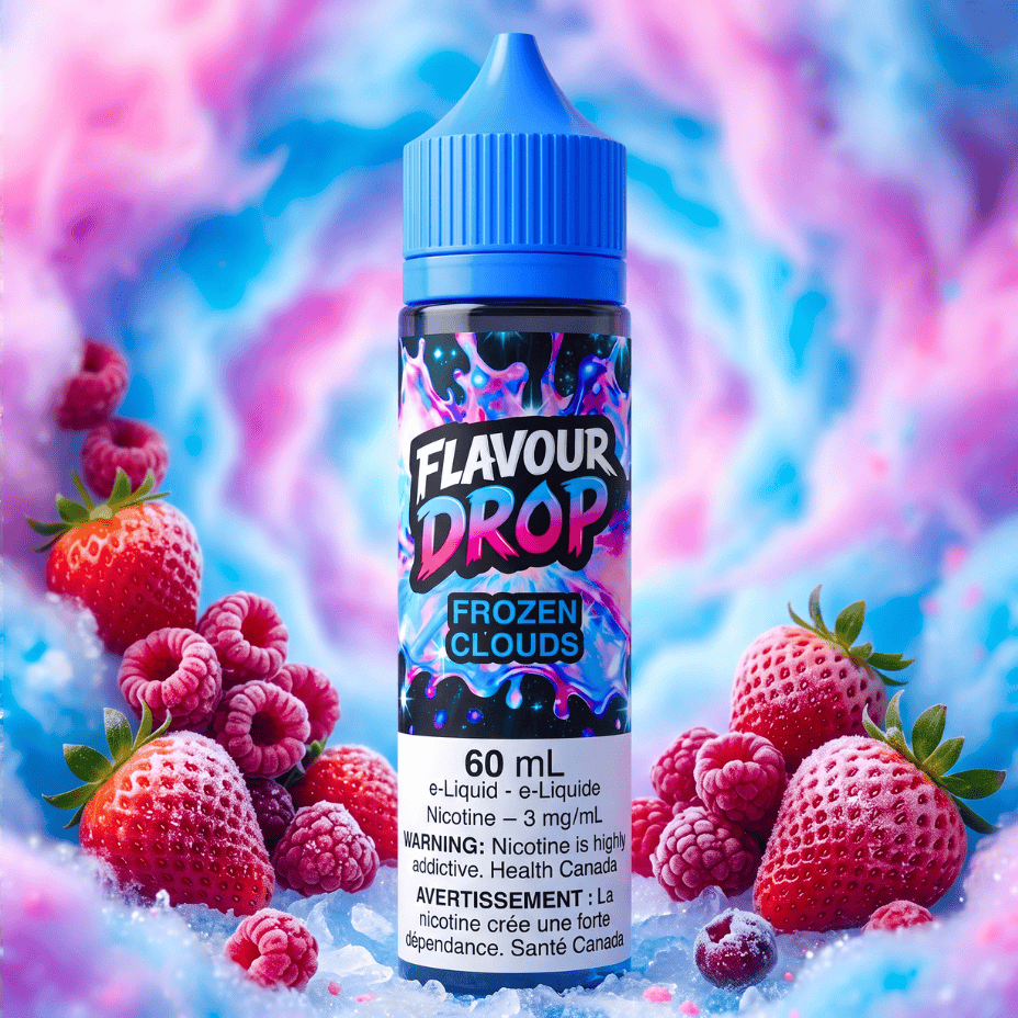 Flavour Drop E-Liquid - Frozen Clouds 60ml / 3mg Steinbach Vape SuperStore and Bong Shop Manitoba Canada