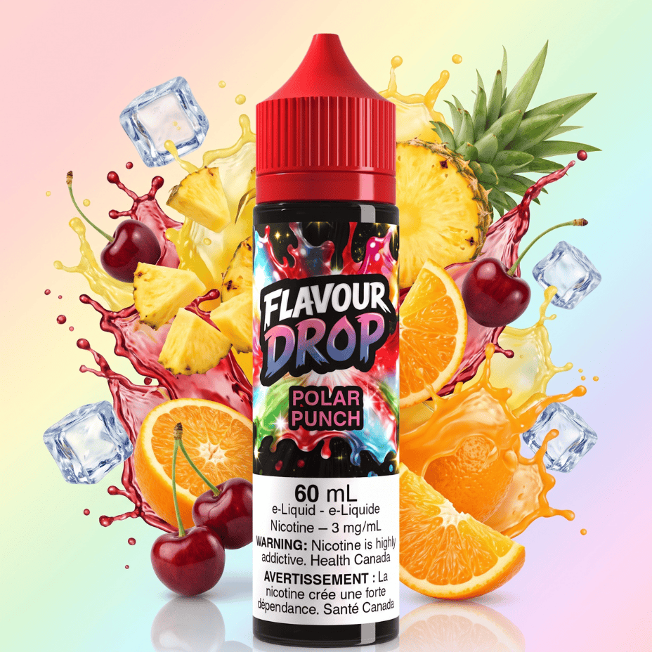 Flavour Drop E-Liquid - Polar Punch 60ml / 3mg Steinbach Vape SuperStore and Bong Shop Manitoba Canada