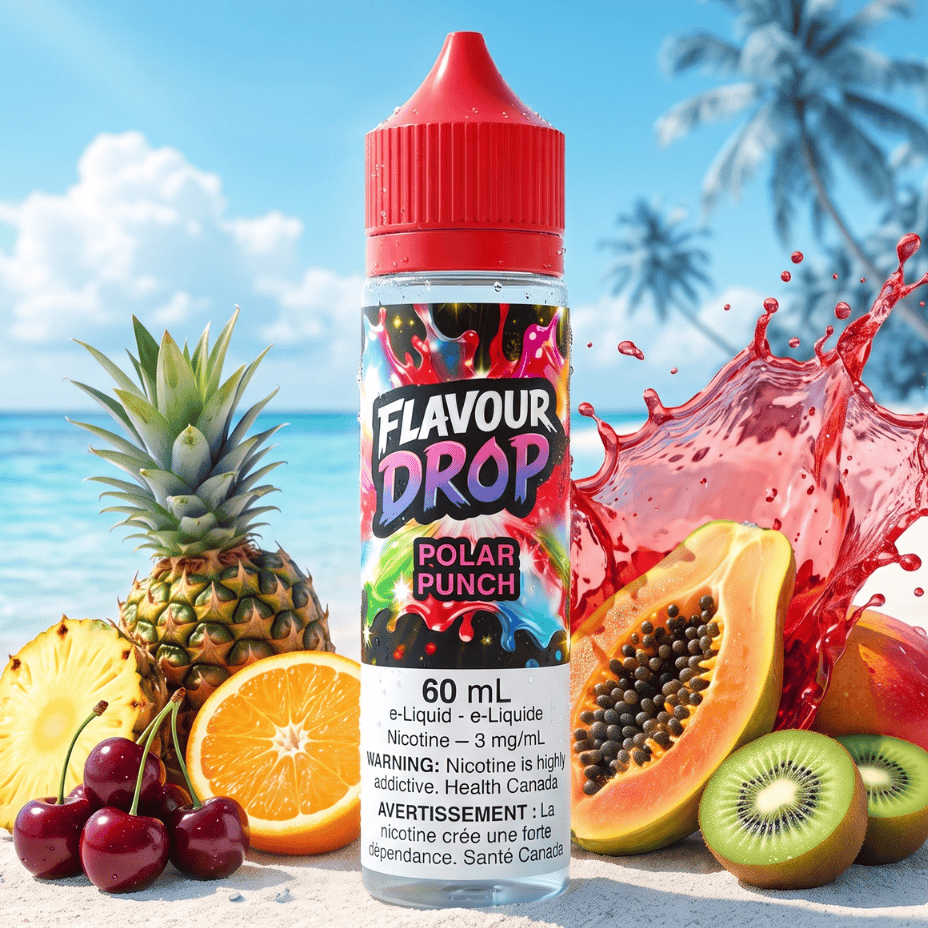 Flavour Drop E-Liquid - Polar Punch 60ml / 6mg Steinbach Vape SuperStore and Bong Shop Manitoba Canada