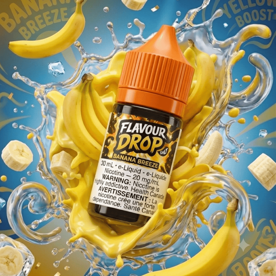 Flavour Drop Salts Banana Burst 30ml / 20mg Steinbach Vape SuperStore and Bong Shop Manitoba Canada