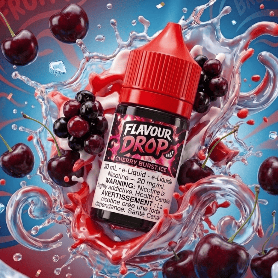Flavour Drop Salts Cherry Burst Ice 30ml / 20mg Steinbach Vape SuperStore and Bong Shop Manitoba Canada