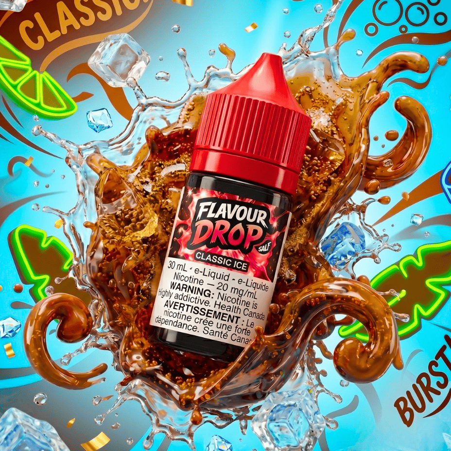 Flavour Drop Salts - Classic Ice 30mL / 20mg Steinbach Vape SuperStore and Bong Shop Manitoba Canada