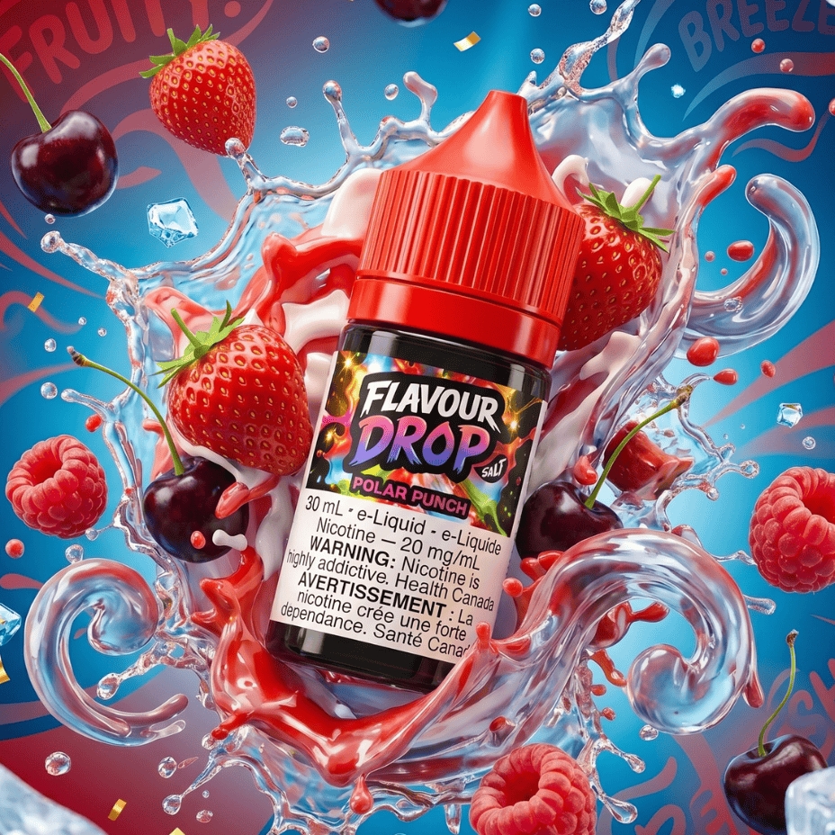 Flavour Drop Salts - Polar Punch 30mL / 20mg Steinbach Vape SuperStore and Bong Shop Manitoba Canada