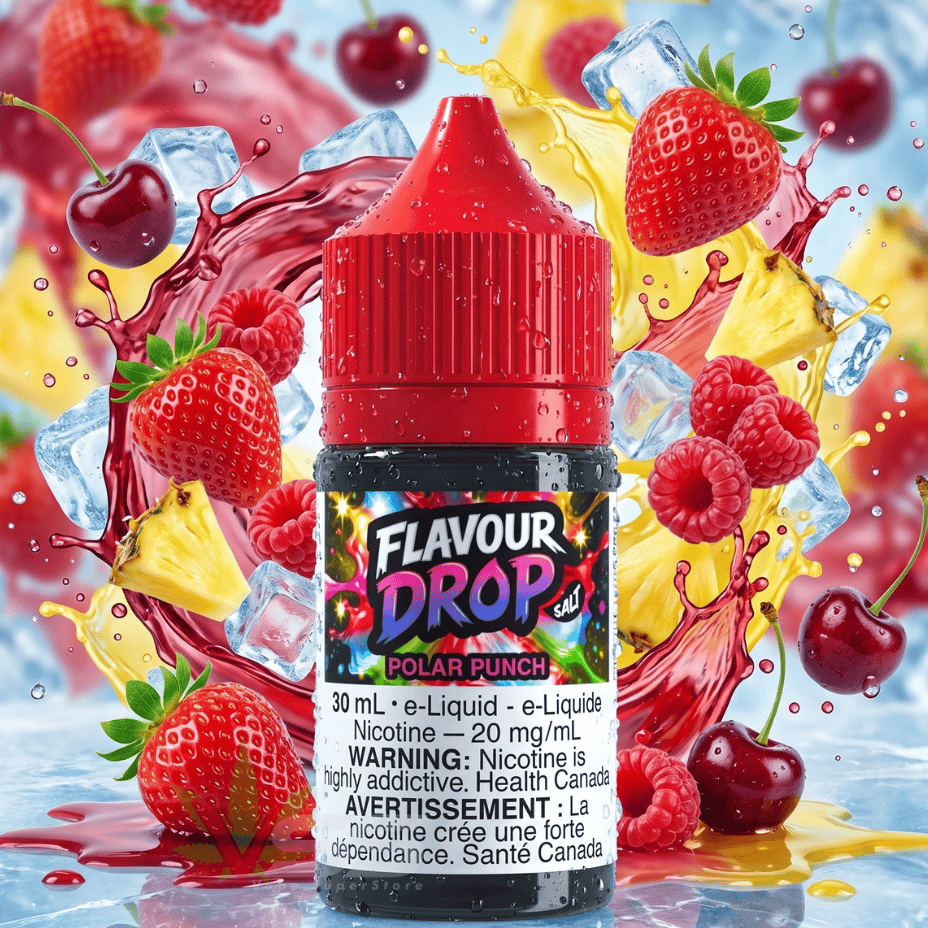 Flavour Drop Salts Polar Punch 30mL / 20mg Steinbach Vape SuperStore and Bong Shop Manitoba Canada