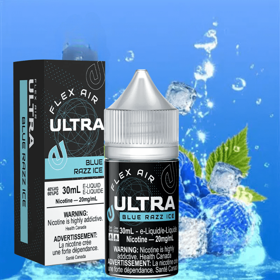 Flex Air Ultra Salt-Blue Razz Ice Vapexcape Vape and Bong Shop Regina Saskatchewan