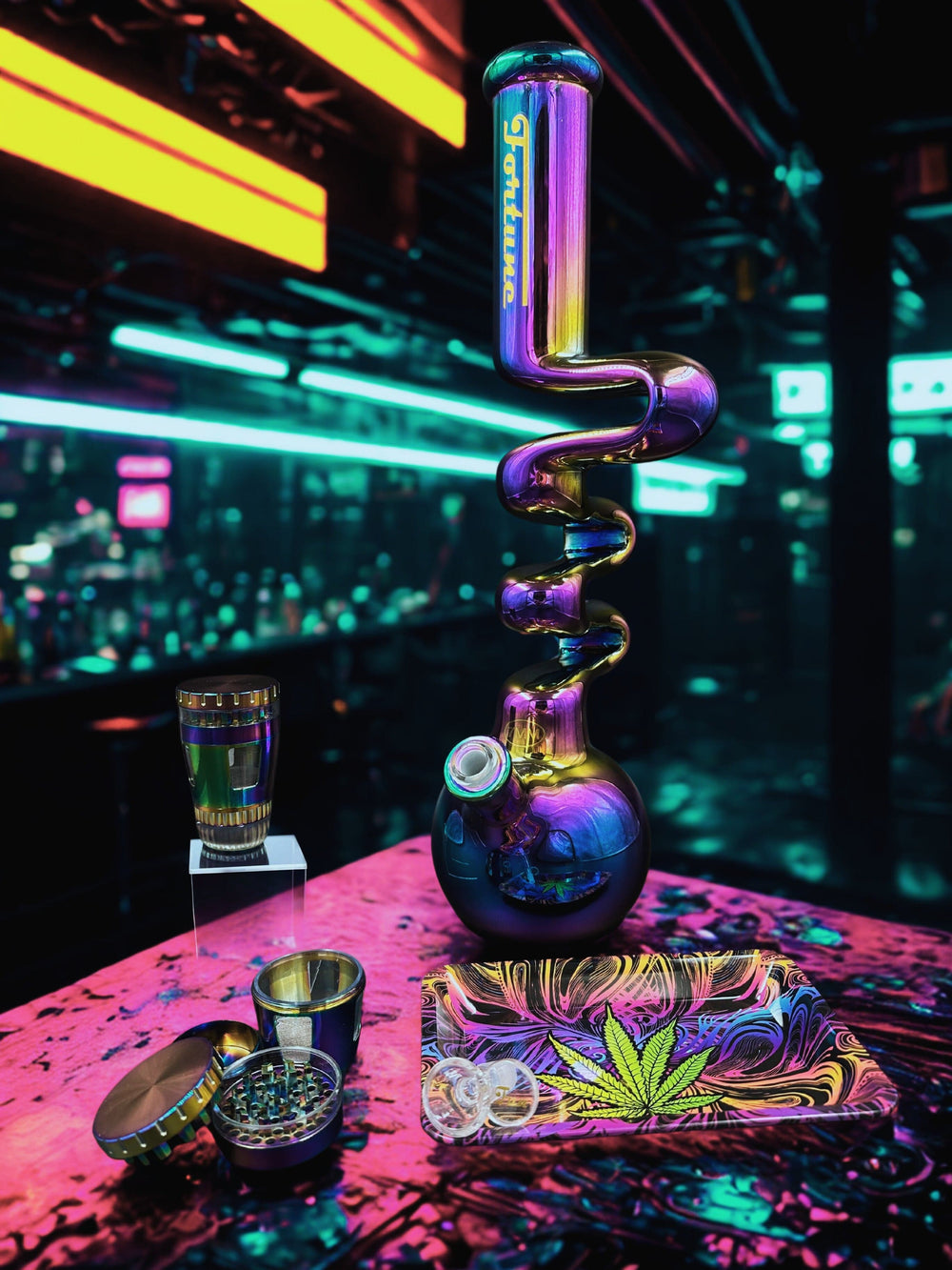 Fortune 7mm Electroplated Zong 18" Steinbach Vape SuperStore and Bong Shop Manitoba Canada