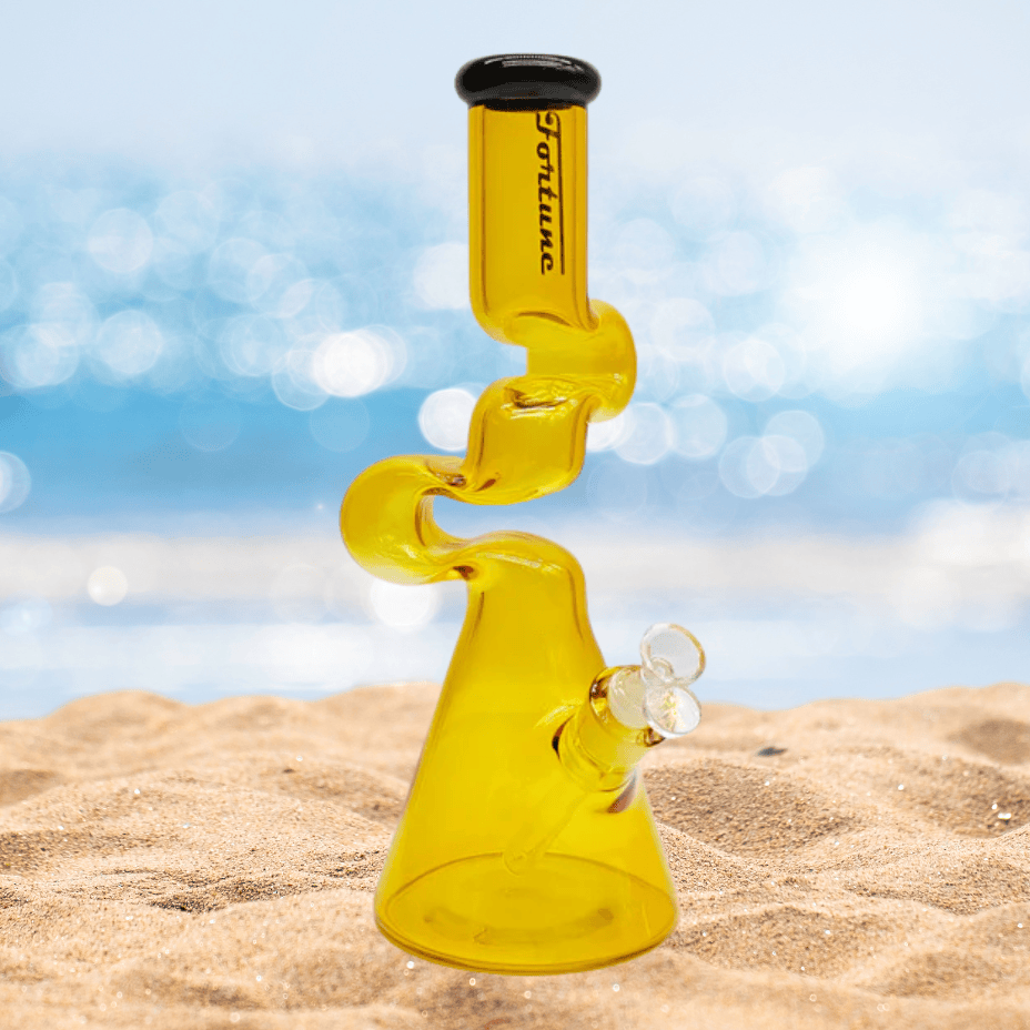 Fortune 7mm Zig-Zag Zong 14" Yellow Steinbach Vape SuperStore and Bong Shop Manitoba Canada