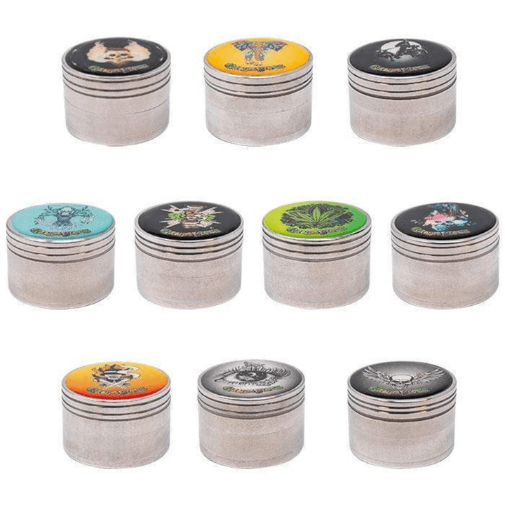 Ganja Vibes Aluminum 56mm Grinder 4pc Steinbach Vape SuperStore and Bong Shop Manitoba Canada