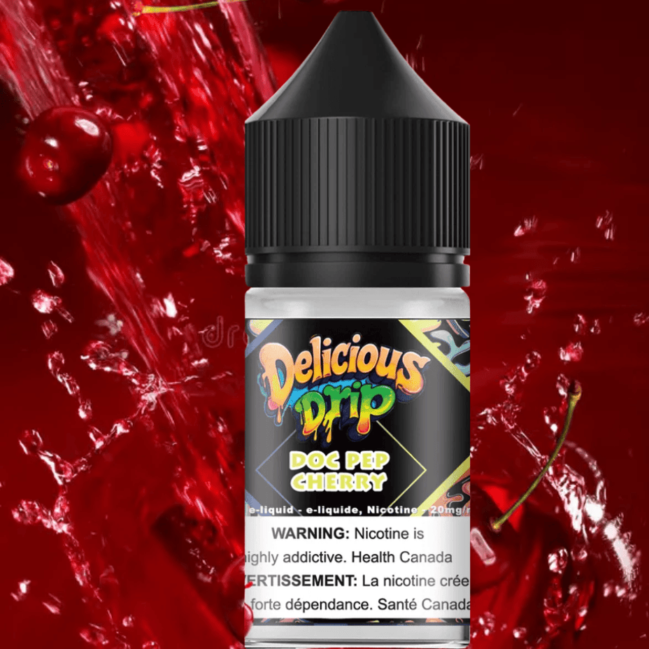 Gcore Delicious Drip Salt-Doc Pep Cherry 20mg/mL / 30mL Steinbach Vape SuperStore and Bong Shop Manitoba Canada